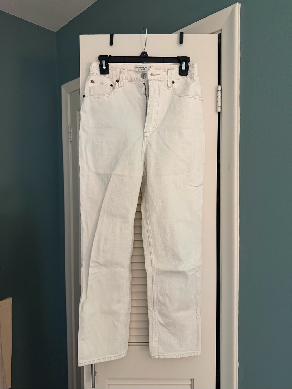 Abercrombie & Fitch The Ankle Straight Ultra High Rise, Curve Love
